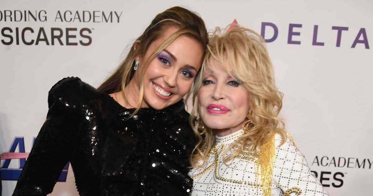 Miley Cyrus has opened up about her final conversation with her late godmother, country music legend Dolly Parton, who died at 80 on August 25 following a brief battle with cancer (Kevin Mazur/Getty Images)