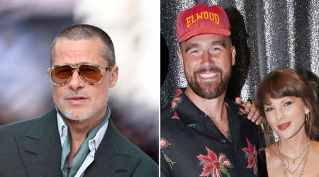 Brad Pitt shares fun details from Taylor Swift and Travis Kelce’s 'wedding of the century'