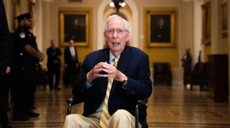 Mitch McConnell disappears from view after casting just one Senate vote