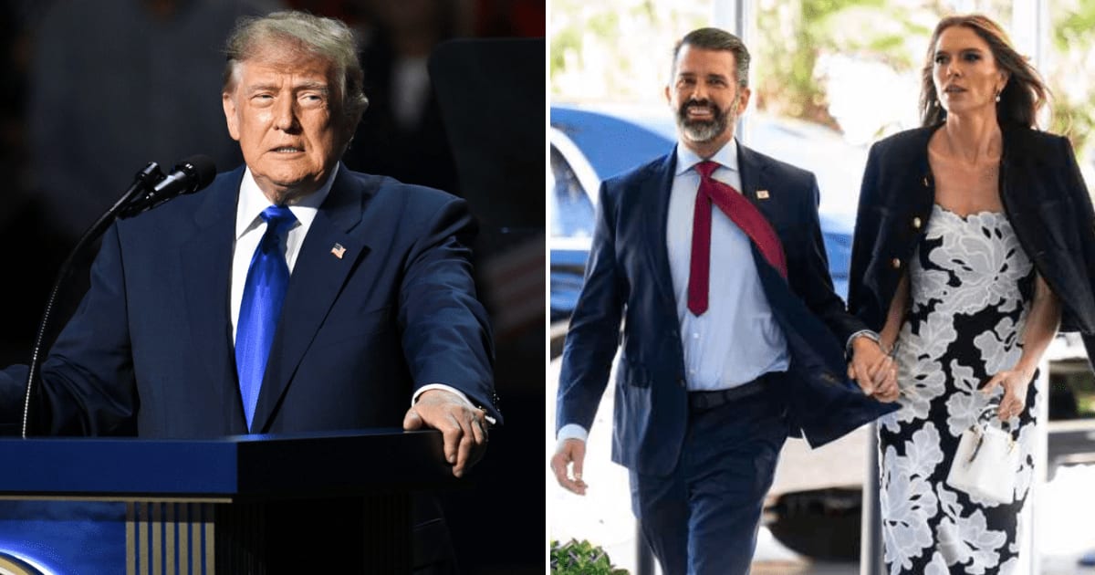 Trump said that he understood that Don Jr. had reimbursed Umar Kremlev, who covered several expenses for the couple's extravagant wedding earlier this year (Getty Images)