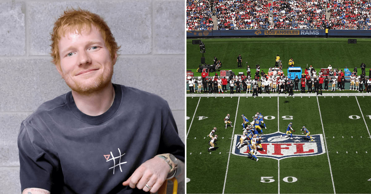 A viral social media post claims the NFL announced Ed Sheeran as a contender for next year's Super Bowl halftime show (Getty Images)