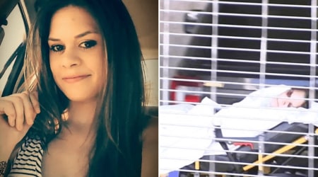 Woman charged in crash NBC helicopter was covering brought to court on gurney