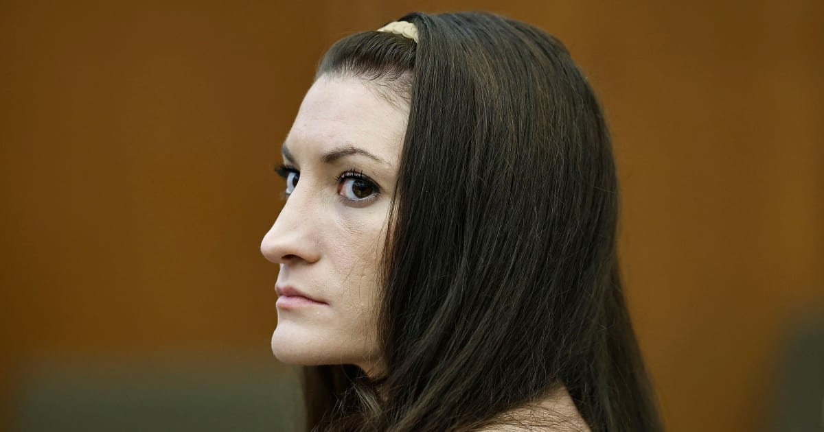 Lindsay Clancy watches the jury as Judge William Sullivan addresses them at the start of the day in court during the trial in Plymouth Superior Court, Plymouth, Mass, on Tuesday, August 25, 2026 (Greg Derr/The Patriot Ledger via AP, 