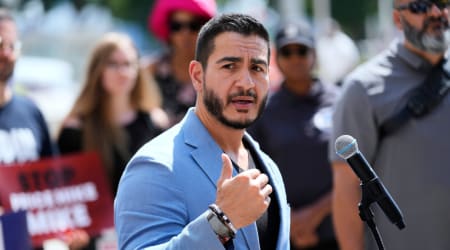 ‘Corporate check’: Abdul El-Sayed targets Mike Rogers over Trump