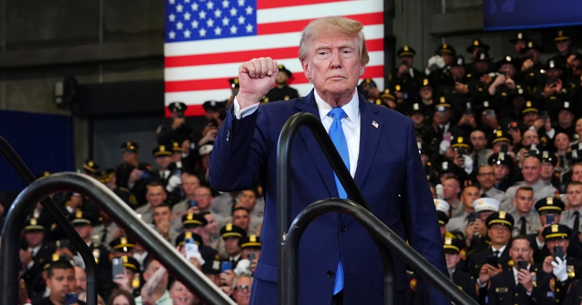 A viral post falsely claimed Trump had renamed Artificial Intelligence to 'American Intelligence' (AP Photo/Julia Demaree Nikhinson)
