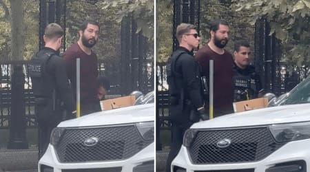 Man demands to speak to Trump after driving onto sidewalk near White House