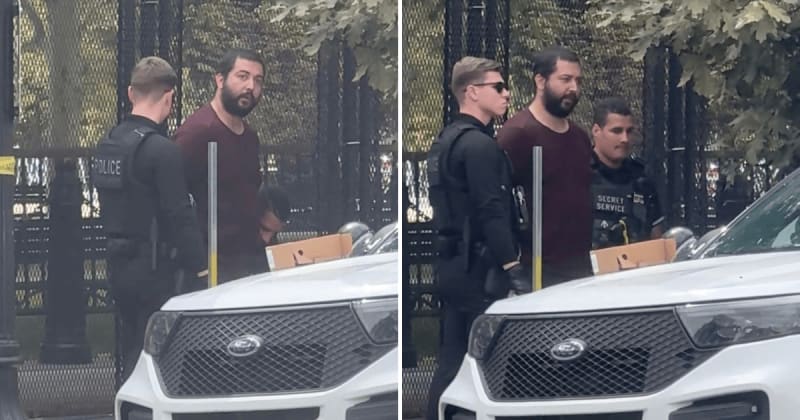 Man demands to speak to Trump after driving onto sidewalk near White House