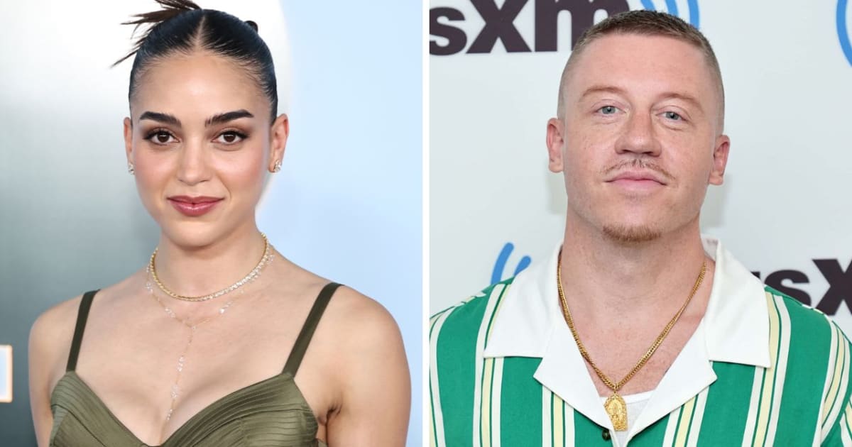 Melissa Barrera shared during an interview that she feels happy to see Macklemore receiving support and that 'things have changed' since she was fired from the 'Scream' franchise (Getty Images)
