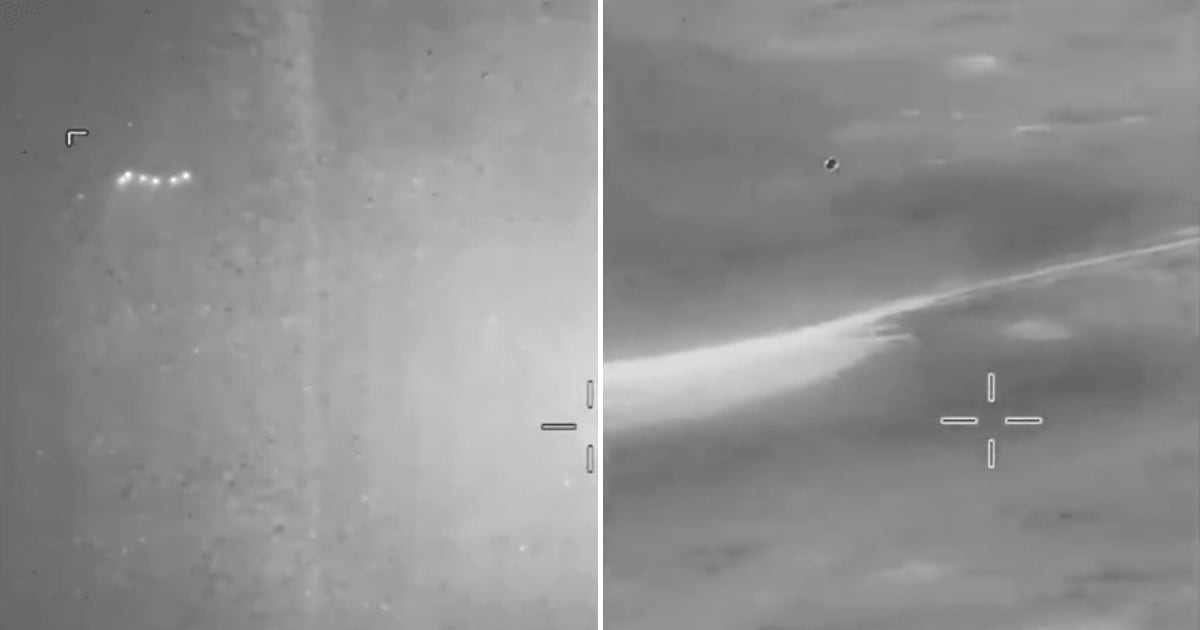Newly released UFO footage from the Pentagon showed two different UFO sightings, including one from 1952 in Utah (US Department of War)