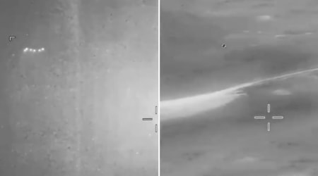 Newly released UFO footage shows ‘silent’ red and green lights flashing over military site