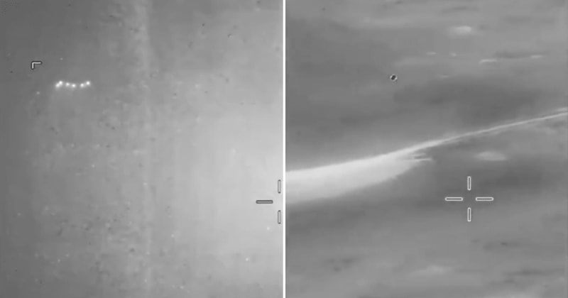 Newly released UFO footage shows ‘silent’ red and green lights flashing over military site