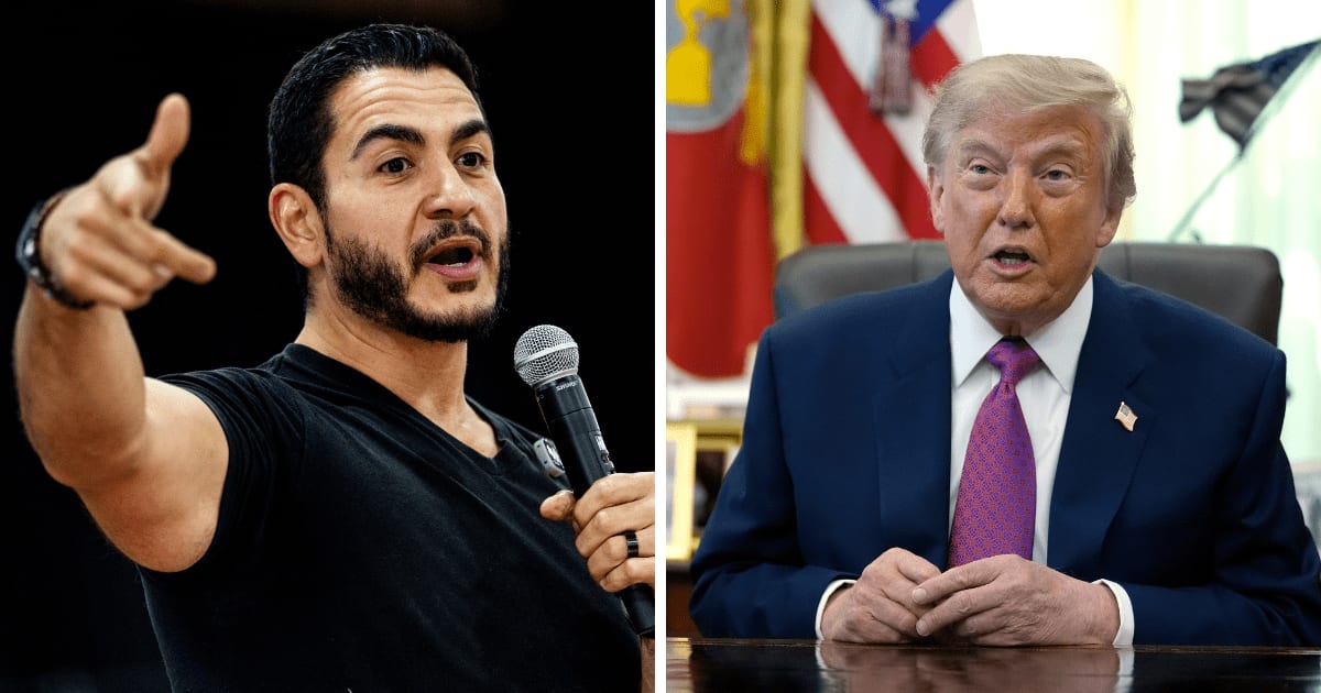 Abdul El-Sayed made the accusation on Sunday, September 20, after President Trump previously called him a 'communist' (Getty Images, AP Photo)