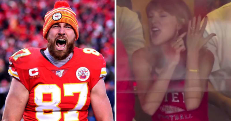 Taylor Swift shouts 'That's my husband' to celebrate Travis Kelce's touchdown in viral video