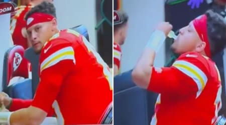 Fact Check: Was Patrick Mahomes drinking vodka during the Colts vs Chiefs game?