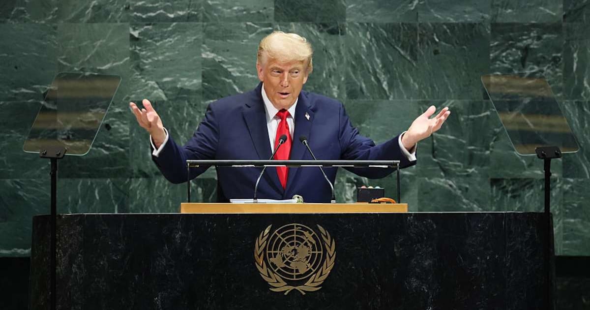 President Donald Trump is scheduled to address the United Nations General Assembly on Tuesday, September 22, during his two-day New York visit (Michael M Santiago/Getty Images)