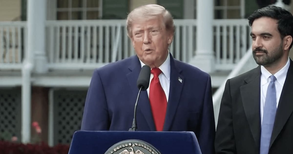Donald Trump and Zohran Mamdani discussed affordability, housing and immigration during their third face-to-face meeting since the mayor was elected (X @Rapid Response)
