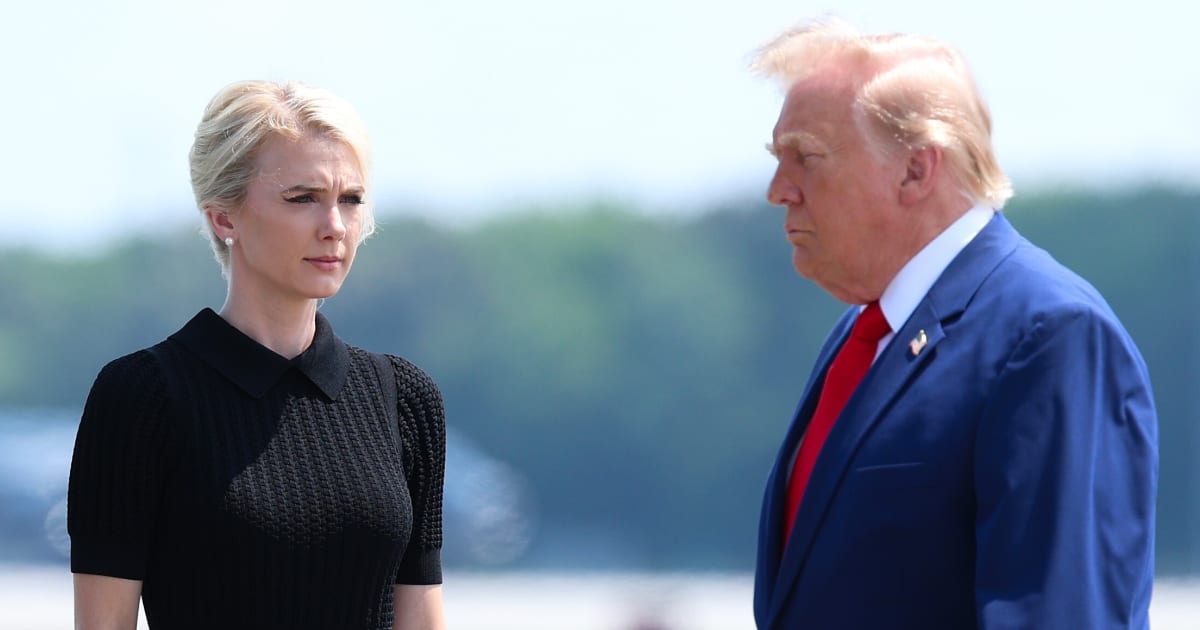 Natalie Harp was allegedly responsible for Trump's decision to ban news outlets (Kevin Dietsch/Getty Images)