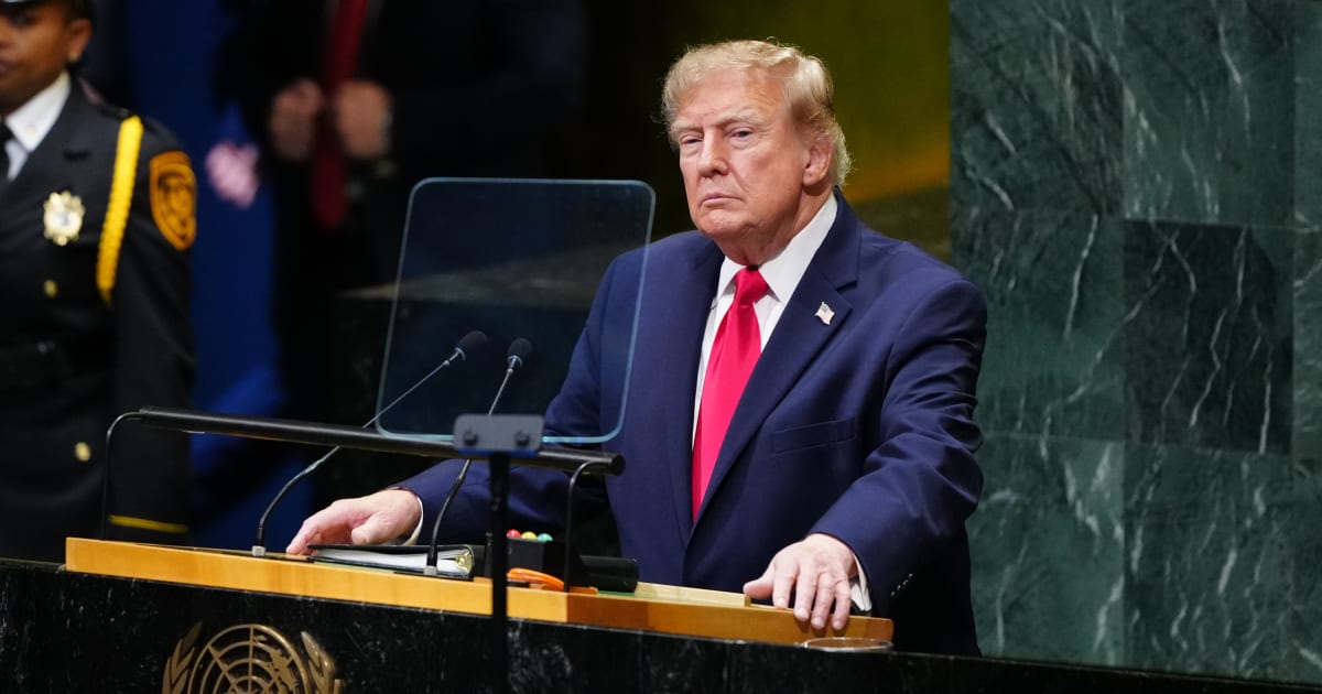 President Donald Trump speaks to the United Nations General Assembly, Tuesday, Sept. 22, 2026, at the UN headquarters (AP Photo/Julia Demaree Nikhinson)