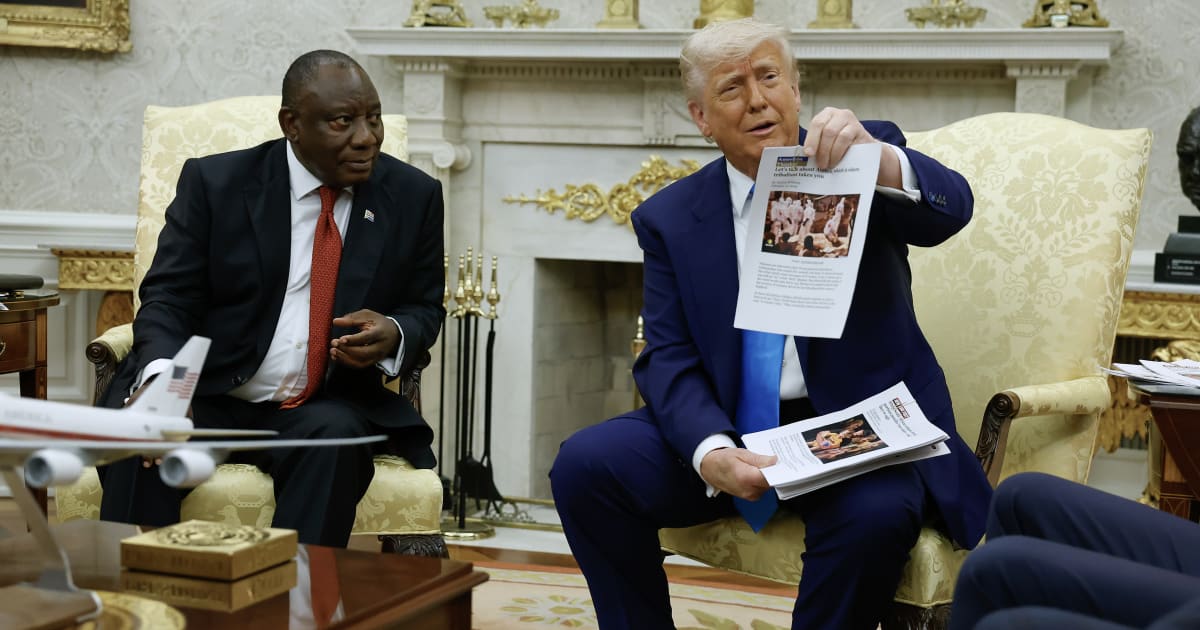 President Donald Trump has previously indicated that nearly all refugees admitted under his administration would be White South Africans (Getty Images)