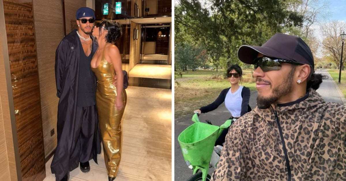 Lewis Hamilton shared photos offering a glimpse into his relationship with Kim Kardashian, captioning the post, 'Bit of this, bit of that' (@lewishamilton/Instagram)