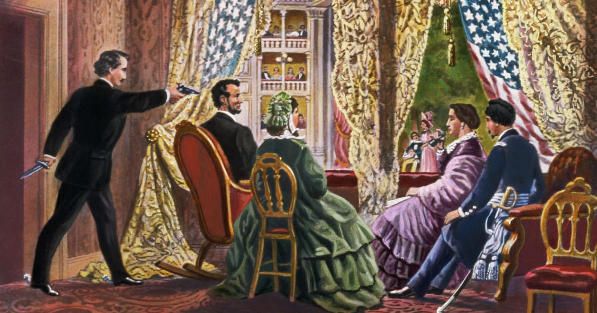 Ford's Theatre continues operating as a theater and museum while preserving the presidential box where Abraham Lincoln was shot (Bettmann Archive/Getty Images)