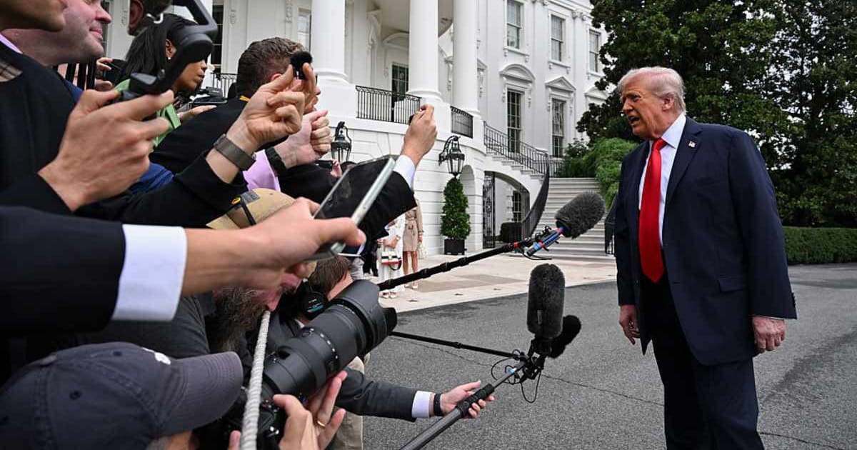 President Donald Trump faced a federal judge's scrutiny on Wednesday over his ban on CNN, MS NOW, and Politico, focusing on procedures used to revoke their press credentials (Getty Images)