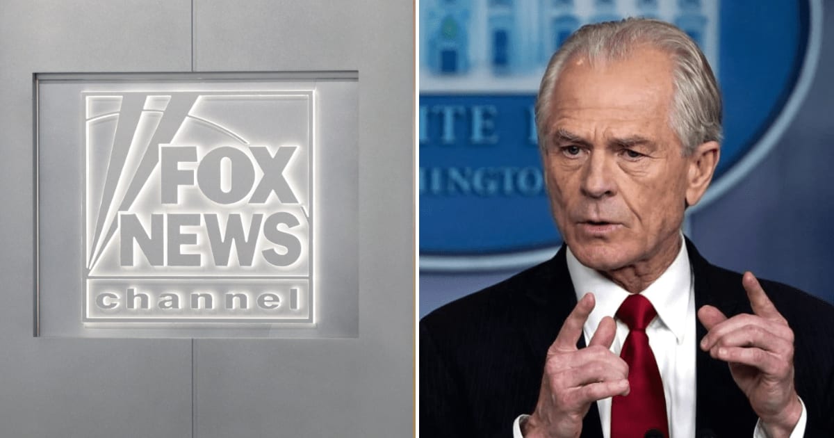 Peter Navarro urged Trump officials to stop appearing on Fox News and Fox Business, accusing the network of siding against the administration and abandoning Trump (Getty Images)