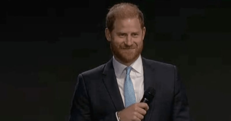 Prince Harry forced offstage mid-speech while warning about AI, jokes ‘It got into my speech’