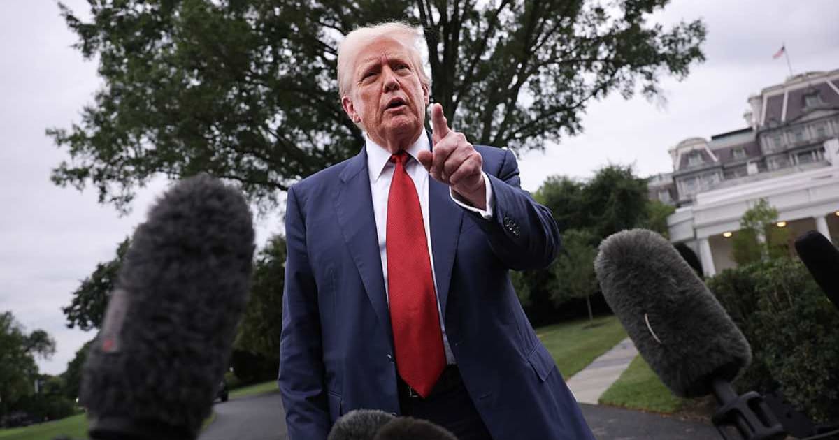 President Donald Trump announced on Friday, September 18, that he was banning CNN, Politico, and MS NOW journalists from the White House (Win McNamee/Getty Images)