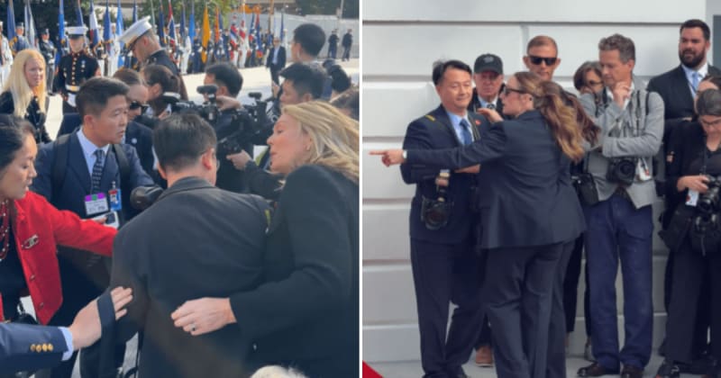 Chinese reporters clash with Secret Service as White House press scrum turns ugly