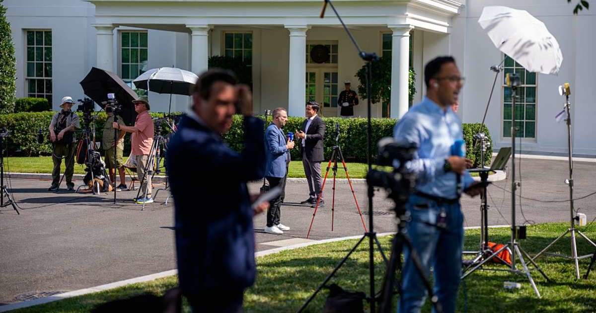 Trump administration denied entry to reporters from the three banned outlets even after the court's early Thursday morning order to allow reporters inside the White House (Getty Images)