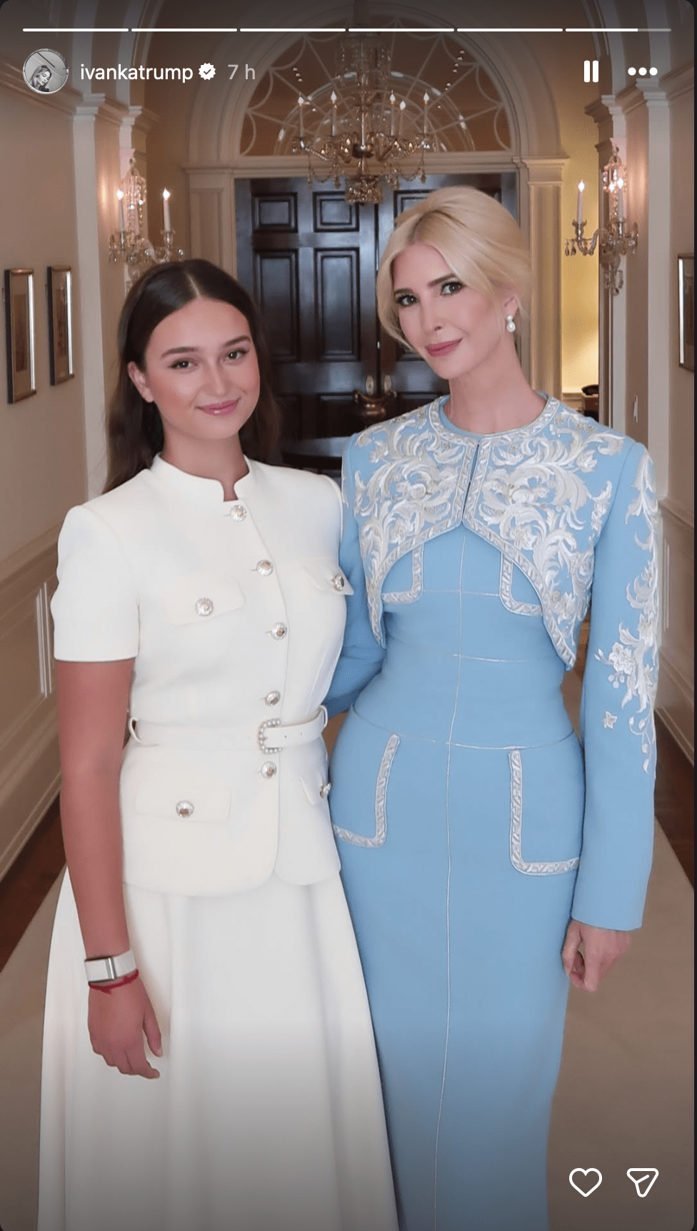 Arabella Kushner and Ivanka Trump attend Xi Jinping’s White House welcome ceremony