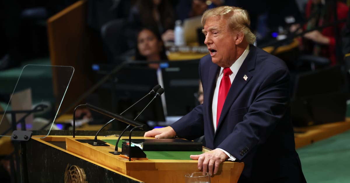 United States President Donald Trump speaks during the 81st session of the United Nations General Assembly at United Nations headquarters, Tuesday, Sept. 22, 2026 (AP Photo/Heather Khalifa)