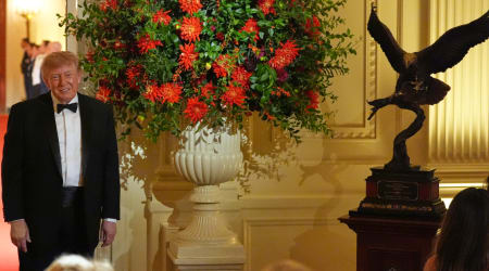 Trump gifts Chinese leader Xi a bald eagle statue at White House dinner, hails US-China ties