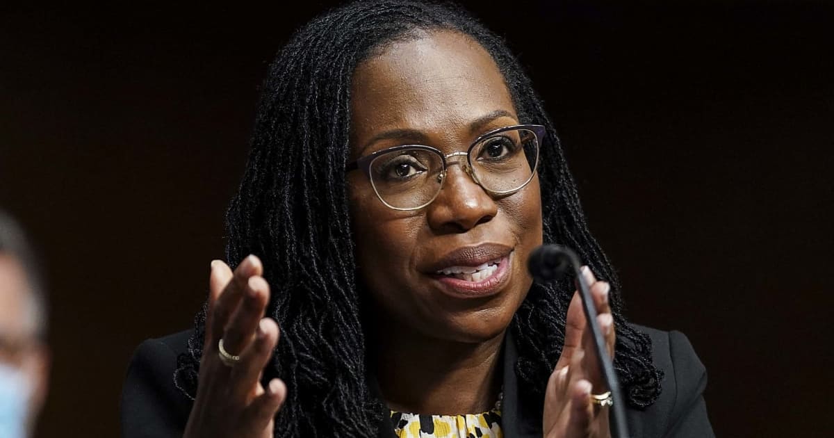 Jackson delivered the remarks on Thursday at the University of the District of Columbia’s law school in Washington (Getty Images)