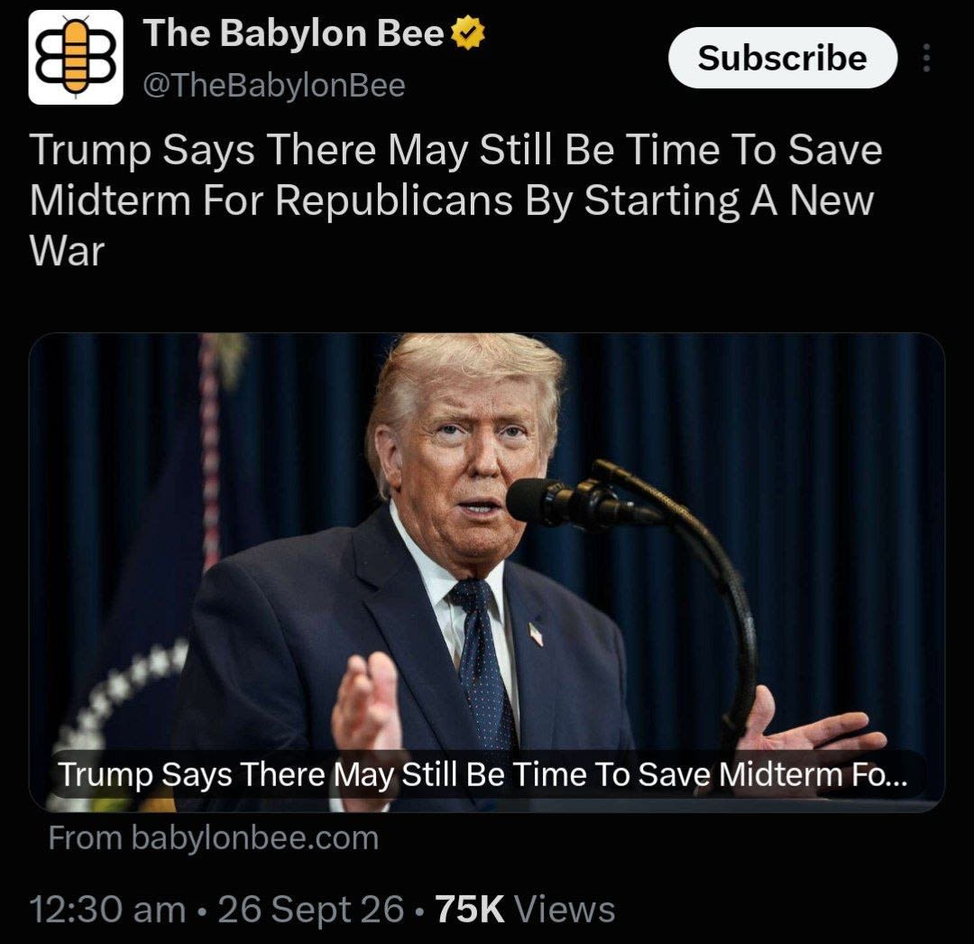 (@TheBabylonBee/X)