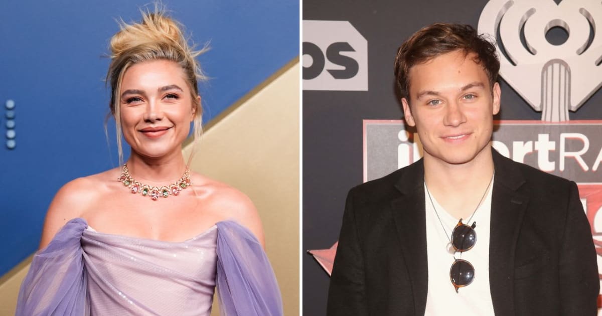Florence Pugh discussed keeping her relationship with Finn Cole private while opening up about their romance (AP Photo/Mark J Terrill, Getty Images)