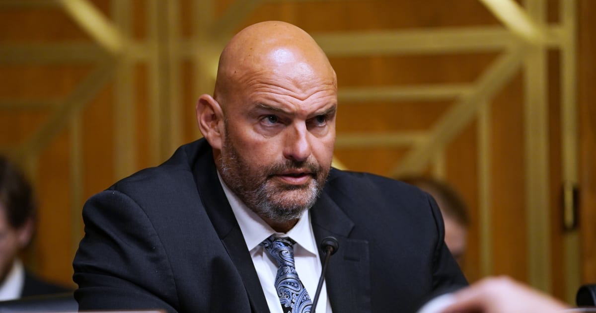 Malcolm Kenyatta urged John Fetterman to resign amid tensions over his criticism of Democrats and support for Republican Dave McCormick (AP Photo/Allison Robbert)
