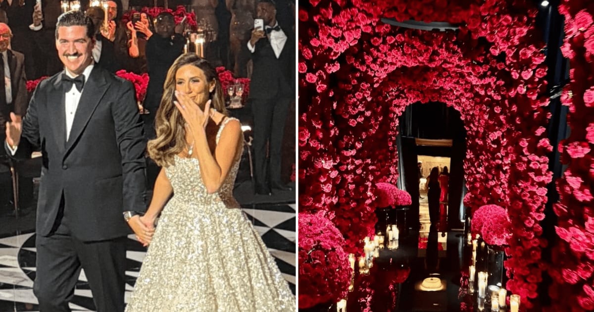 Alina Habba and Turhan Mildon tied the knot at New York’s Waldorf Astoria in a lavish ceremony (@SebGorka/X)