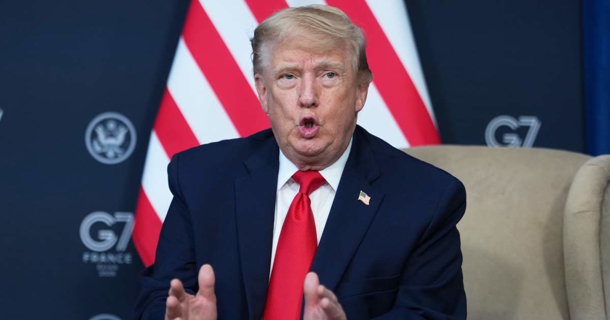President Donald Trump accused justices of blocking Missouri’s GOP-backed map after the court again ordered the older congressional boundaries (AP Photo/Julia Demaree Nikhinson)