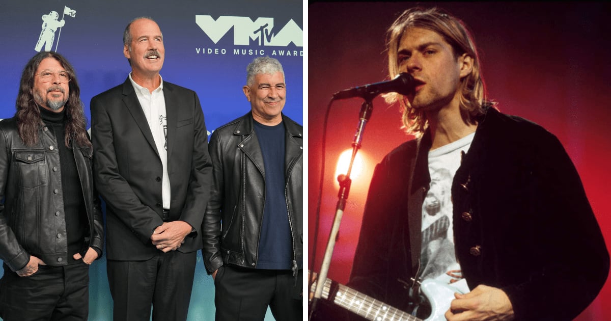 Krist Novoselic honored Kurt Cobain as 'one of the greatest artists of all time' while accepting Nirvana’s Video Vanguard Award at the 2026 MTV VMAs (Getty Images)