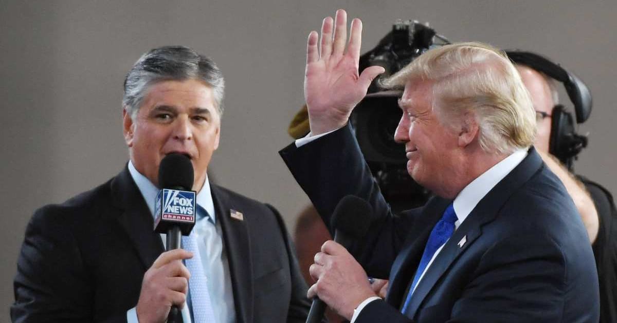 A social media post claims President Donald Trump canceled an interview with Fox News' Sean Hannity over the press access controversy (Getty Images)