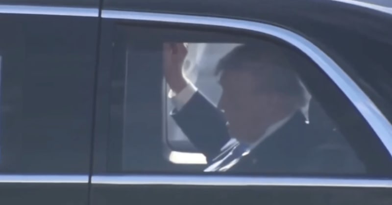 Fact Check: Did Trump appear to struggle to breathe in a video from his presidential limousine?