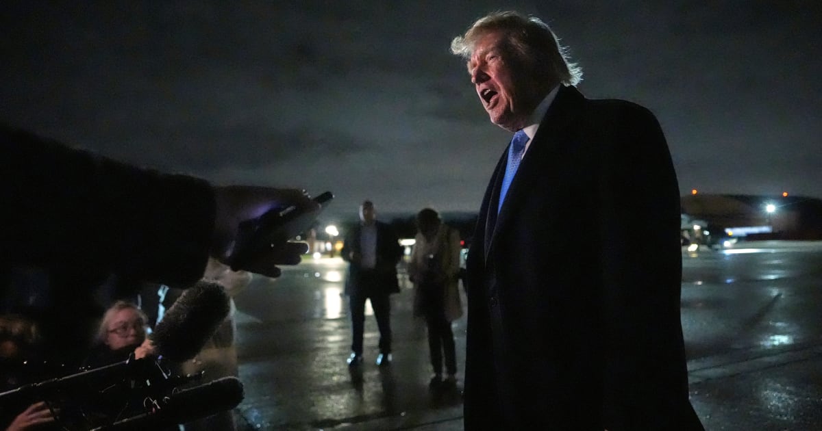 President Donald Trump spoke with reporters about the global diesel shortage at Joint Base Andrews on September 27, 2026 (AP Photo/Julia Demaree Nikhinson)