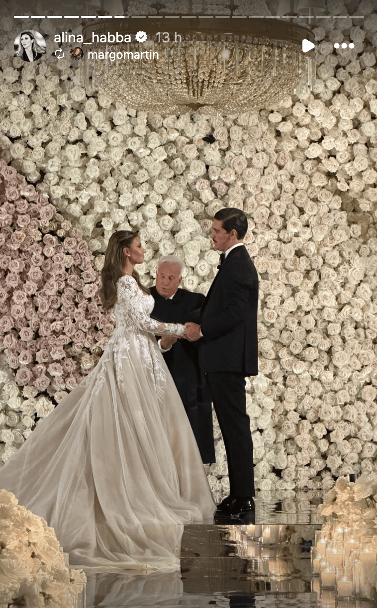 Alina Habba stunned in three glamorous wedding dresses for her lavish Waldorf Astoria celebration. (Instagram / Alina Habba)