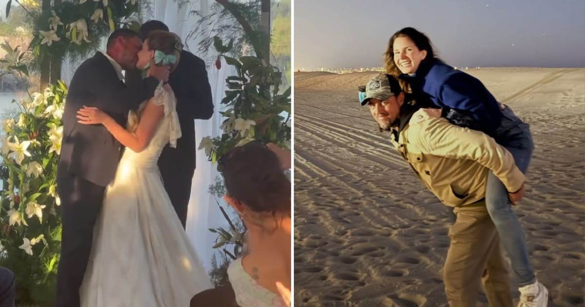Lana Del Rey and Jeremy Dufrene were first linked in August 2024 and married in a low-key, family-focused ceremony in Louisiana (@honeymoon/Instagram)