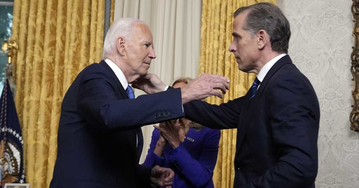 A social media post claims Hunter Biden sold pardons to his associates after being pardoned by his father, former President Joe Biden (Getty Images)
