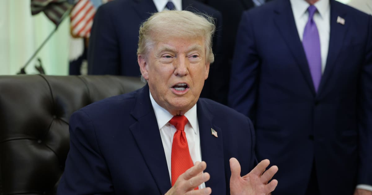 President Donald Trump speaks during a proclamation signing ceremony in the Oval Office of the White House on June 11, 2026 (Getty Images)