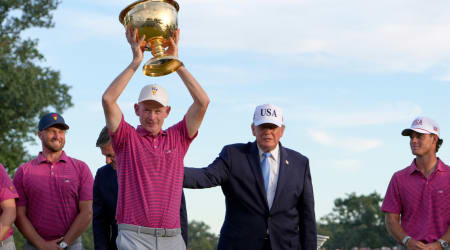 ‘He gets all the credit’: Team USA captain thanks Trump after Presidents Cup comeback