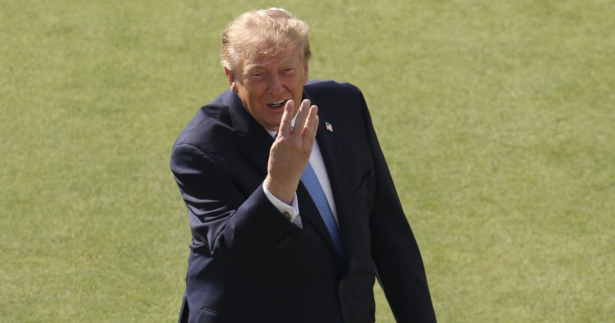 A social media post claims President Donald Trump announced to gift a giant wooden horse to Iran (Luke Hales/Getty Images)
